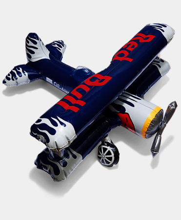 Red Bull nafukovacie lietadlo